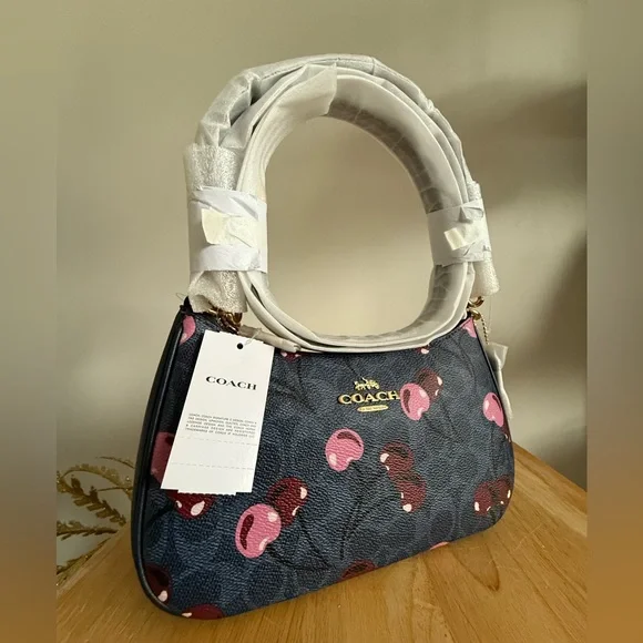 NWT Coach Teri Shoulder Bag In Signature Canvas With - Picture 3 of 8